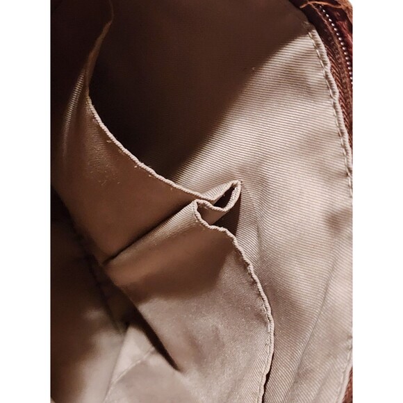 American Leather Company Liberty Tumbled Leather Backpack Cognac Zip/Snaps - Picture 9 of 16